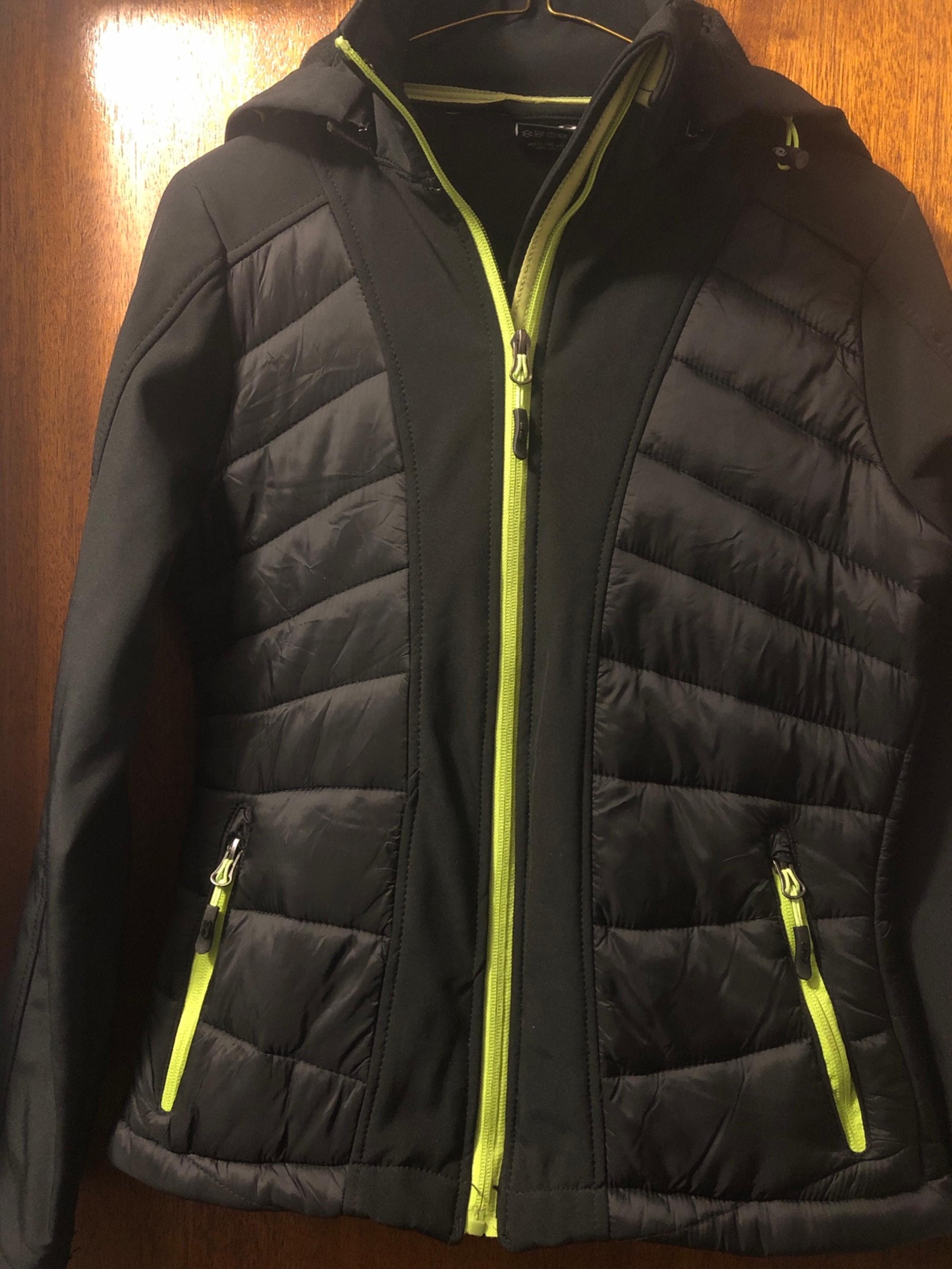 CB Sports Black Winter ski coat size Small with removable hood.