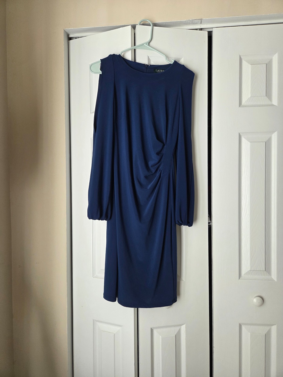 Ralph Lauren Midi Formal Dress with Cold Shoulder