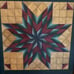 Wooden Pieced Quilt Square By Uniquely Jewell signed by Artist Made In USA 17.5”