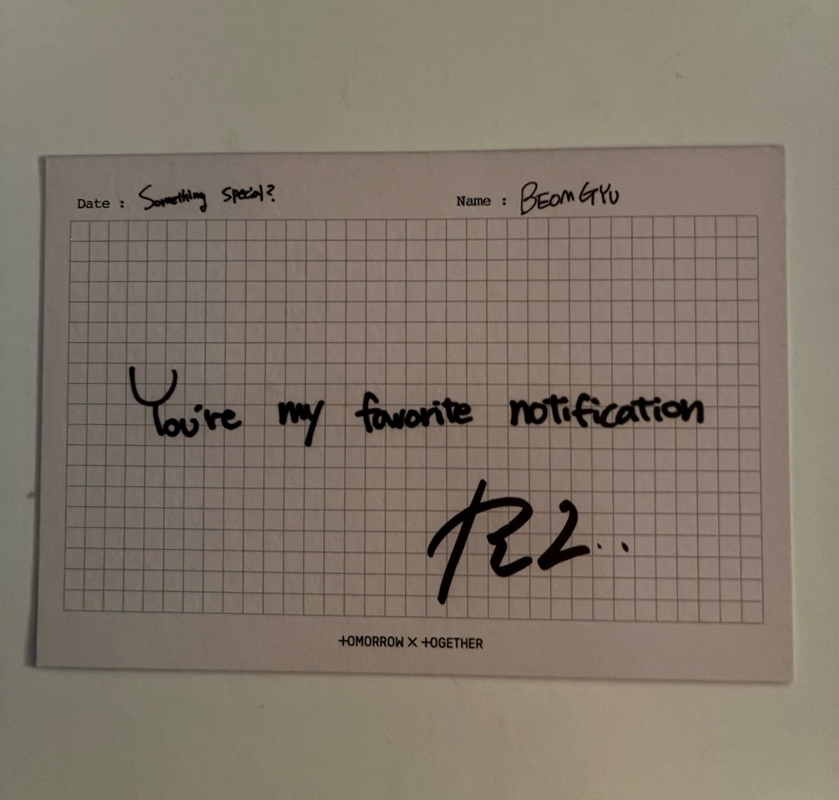 TXT The Name Chapter: Sanctuary Beomgyu Autograph