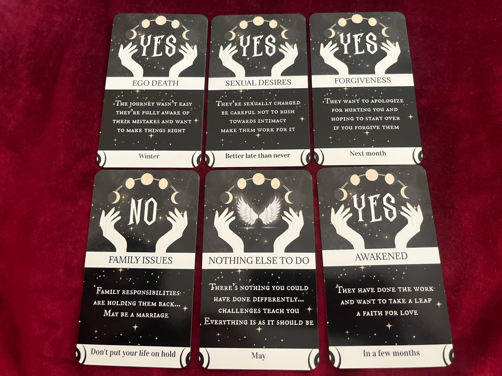 DIVINE TIMING Unveiled Love Oracle Deck (78 Cards) Yes or No