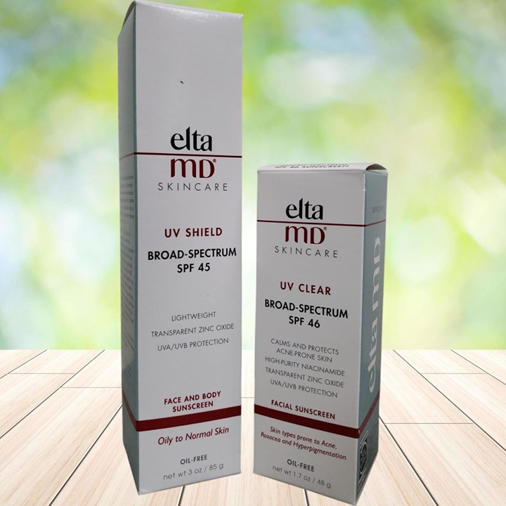 2 Boxes UV Shield Broad-Spectrum SPF 45 & SPF 46 By Elta MD