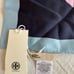NWT - Tory Burch Color Block Logo Silk Neckerchief scarf.