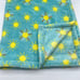 Dreamgro Sunshine Baby Blanket Blue Sun Teal Yellow Plush Lovey Crib 30x40
