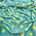 Dreamgro Sunshine Baby Blanket Blue Sun Teal Yellow Plush Lovey Crib 30x40