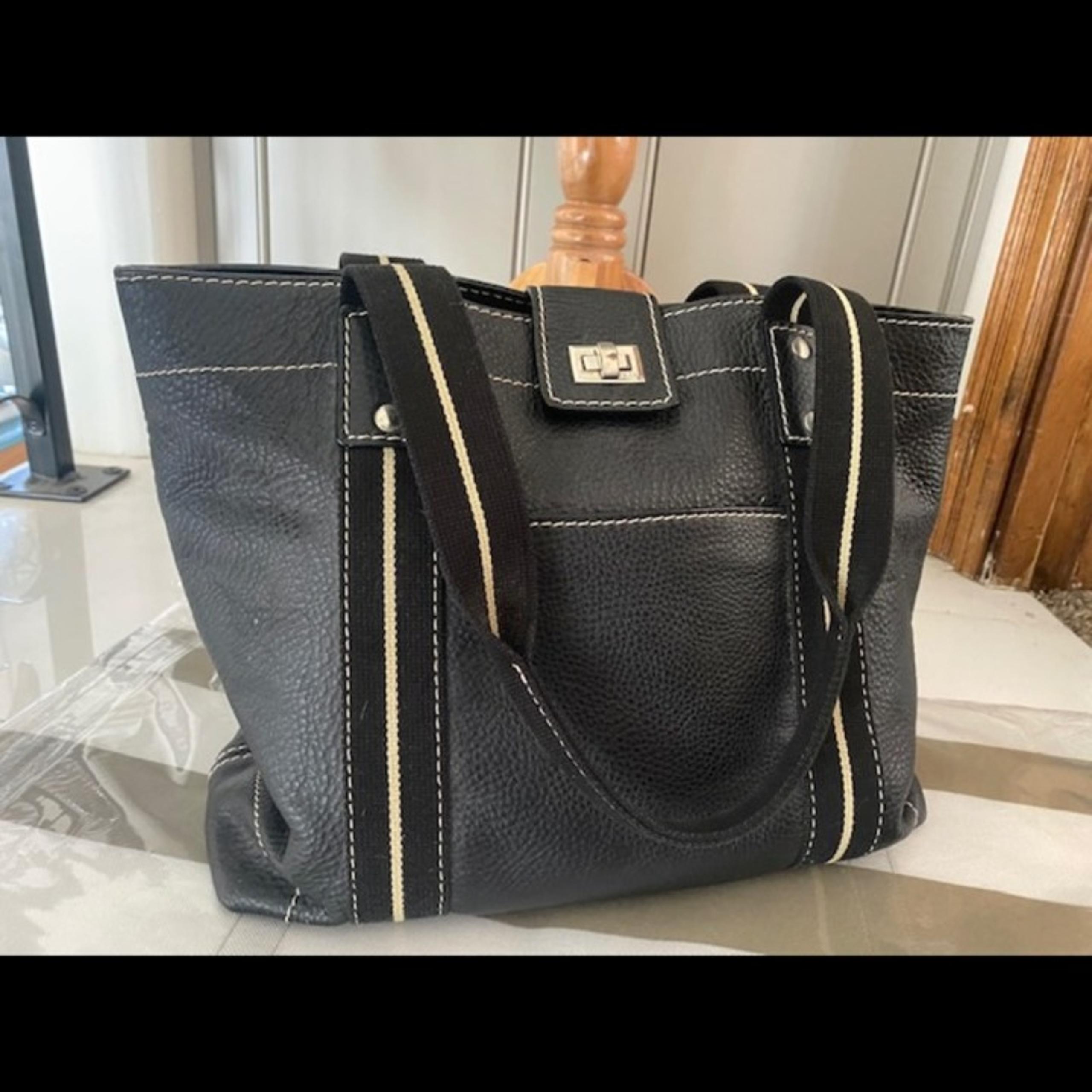 Rafe Black Tote Handbag Leather