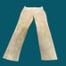 Tan Suede Leather Straight Leg Pants Women’s 8