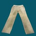 Tan Suede Leather Straight Leg Pants Women’s 8
