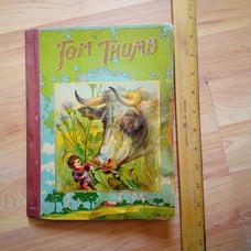 ANTIQUE COLLECTIBLE CHILDREN BOOK TOM THUMB 1800s