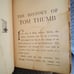 ANTIQUE COLLECTIBLE CHILDREN BOOK TOM THUMB 1800s