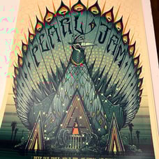 PEARL JAM CONCERT POSTER LOS ANGELES #1 MAY 21st 2024 Jeff Soto DARK MATTER TOUR