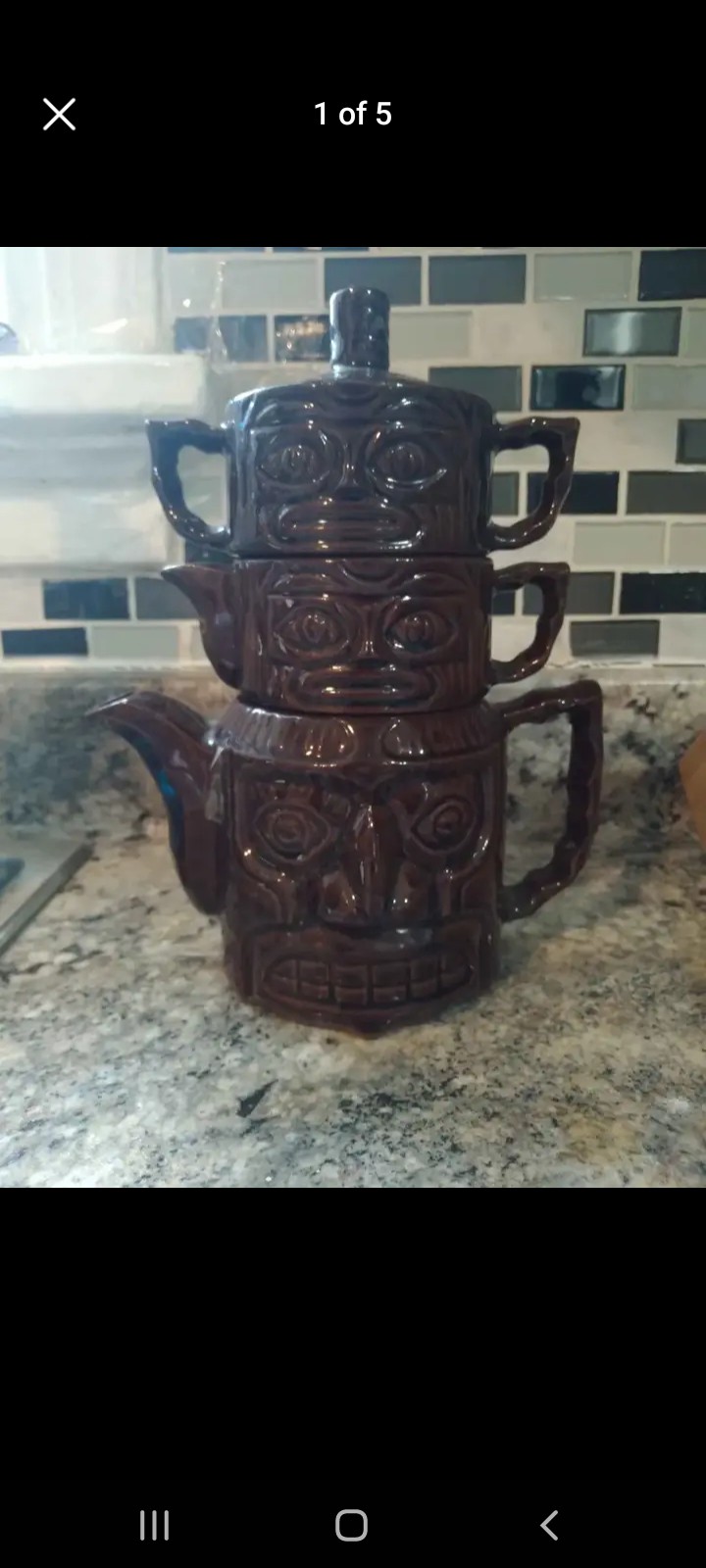 Vintage Hawaii Kai Stackable Tea Set!