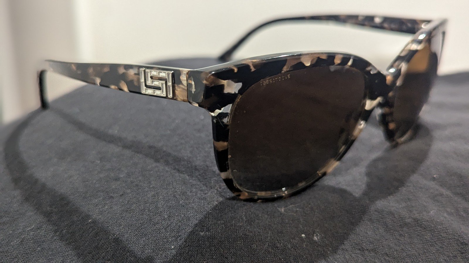Versace Sunglasses crystal Brown Womens