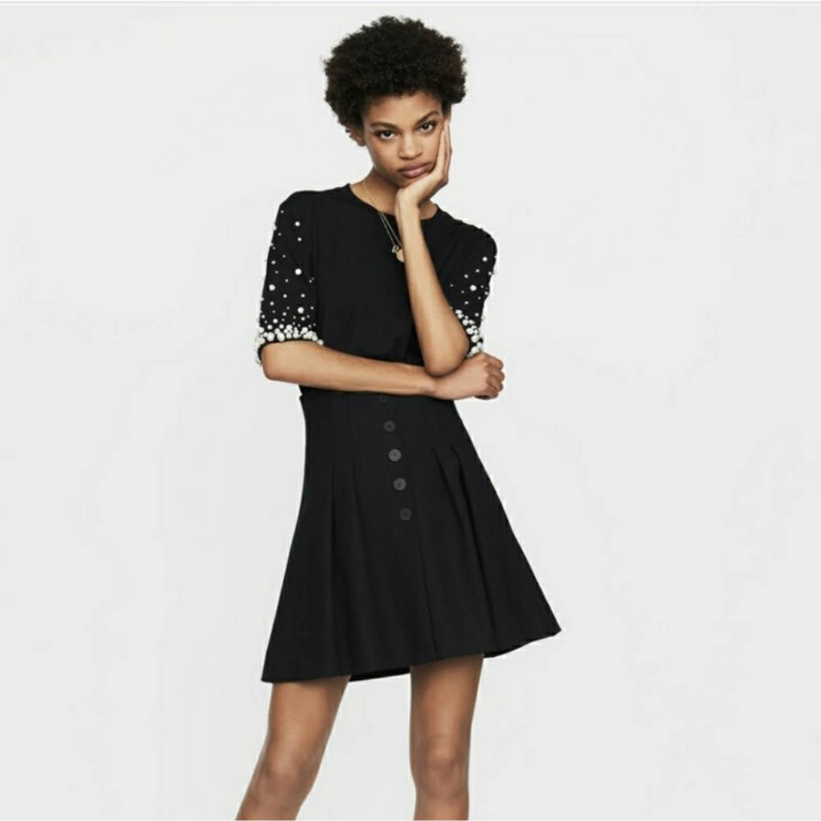 Maje Jioma High Waisted Black Skirt