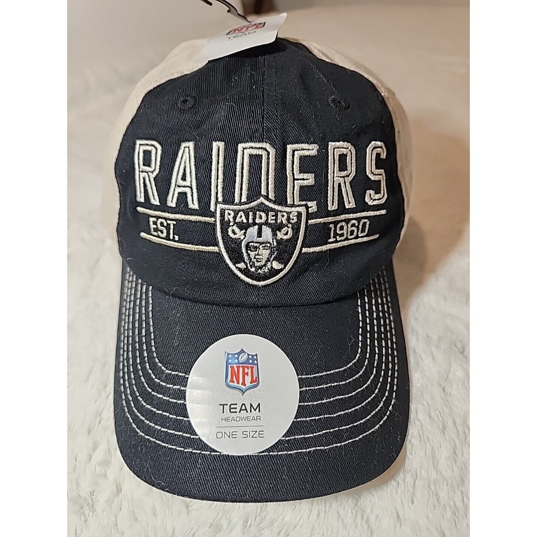 Oakland Raiders NFL Hat Cap 5 panel Est. 1960 Team Headwear One Size with Tags