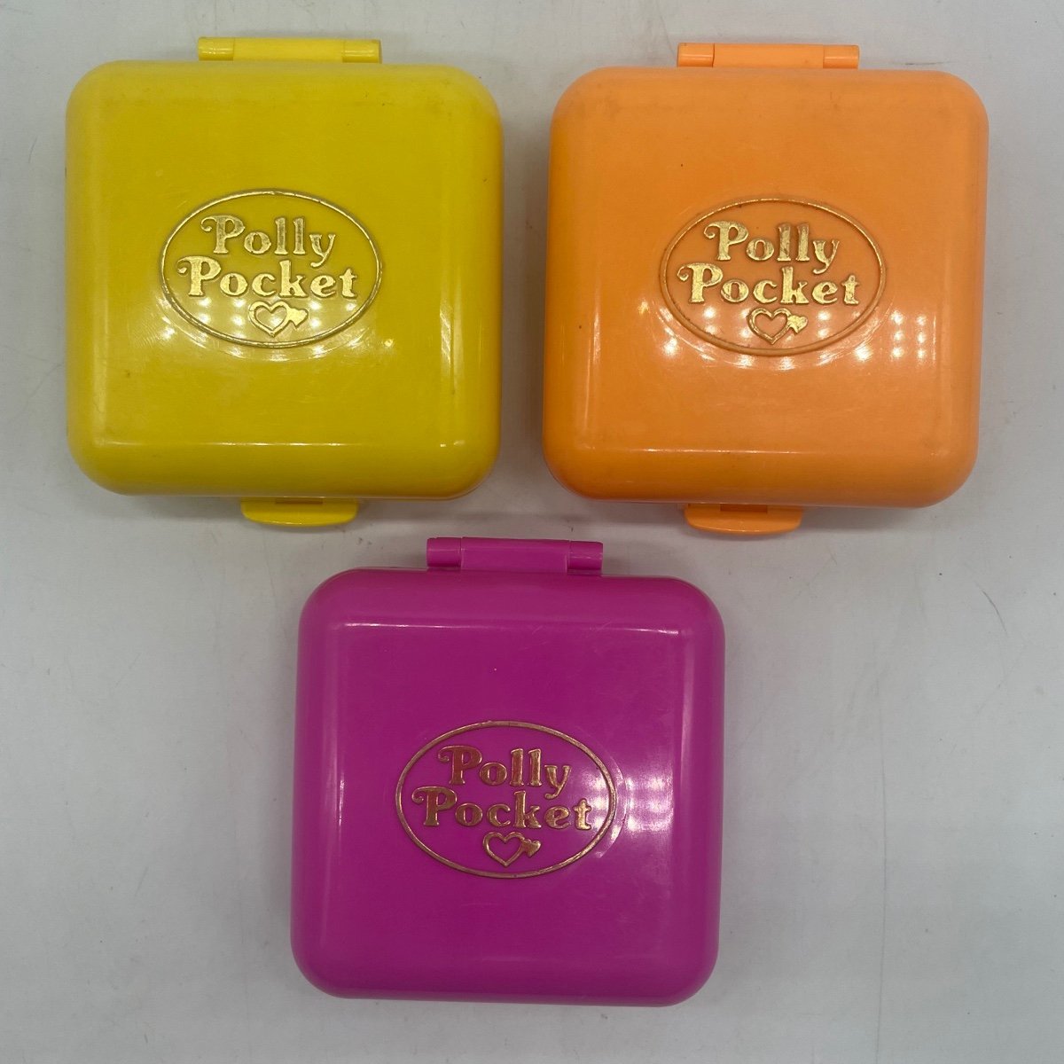 Vintage Set of Three Polly Pockets No People