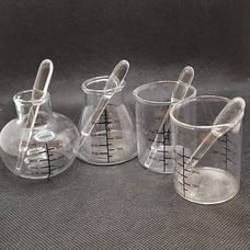 German Glass Shot Set Glass Lab Chic
