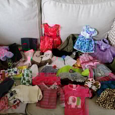 Huge bundle of clothes for any American girl doll 18 dolls