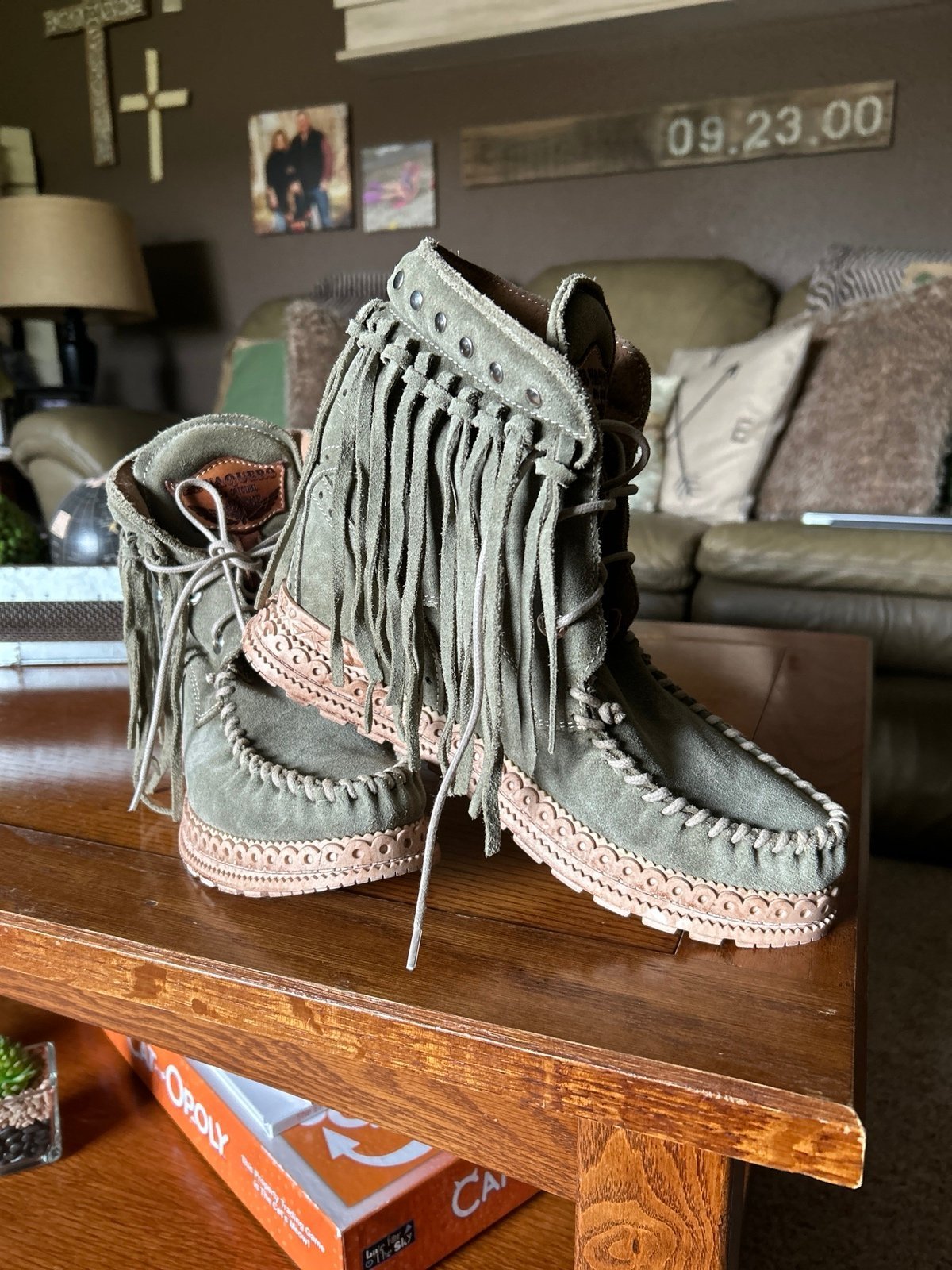 El vaquero Arya Silver stone ghost moccasin