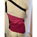 New Karen Millen Colorblock Bandage Chain Asymmetric Knit Pink Black White Top S