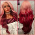 Human Hair blended lace front wig