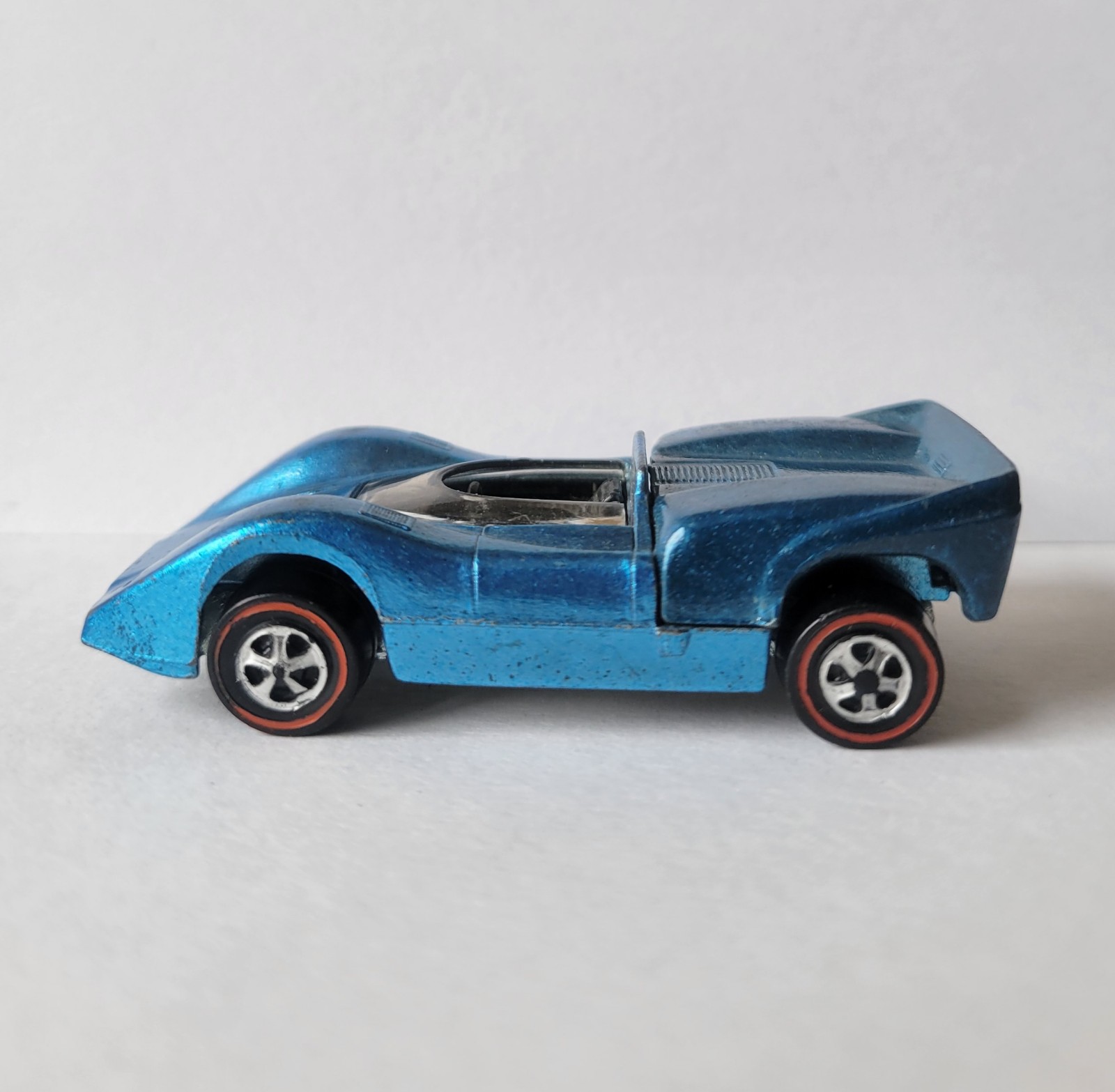 Vintage 1969 Hot Wheels Redline McLaren M6A Ice Blue RARE