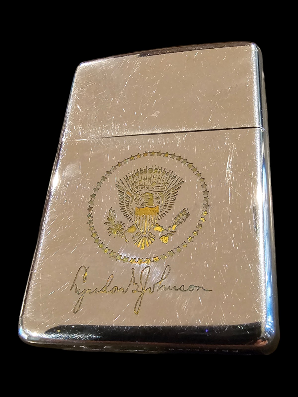 1966 Lyndon Johnson Presidential Zippo Lighter
