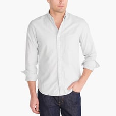 J.Crew Factory Flex casual oxford shirt Hthr Light Grey M