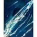 Resin Artwork on Wood Panel Beach Ocean Scene 15 x 12 titled Blue Dreamscape.