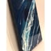 Resin Artwork on Wood Panel Beach Ocean Scene 15 x 12 titled Blue Dreamscape.