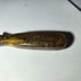 Snap-On Tools USA 50th Anniversary Gold Sparkle Flat Tip Screwdriver 1920 - 1970