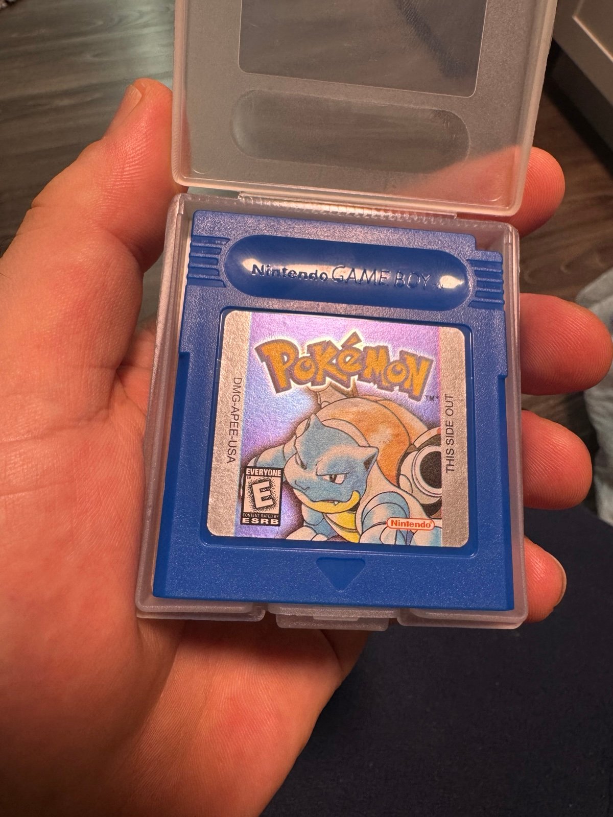 Mint condition Pokemon Blue  with case for Nintendo Gameboy