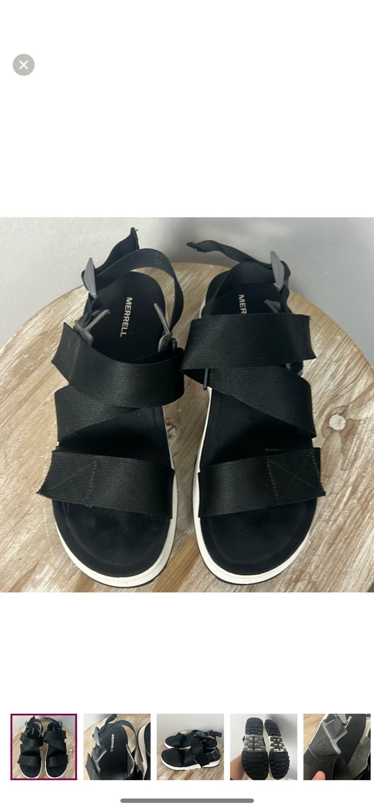 NWOT Merrell Alpine Cush Platform Sandals Sz 10