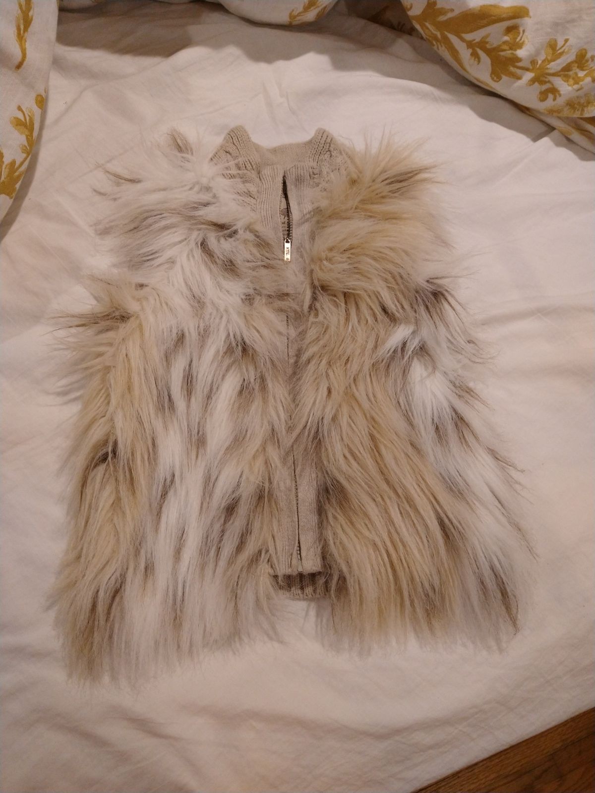 Mayoral Kids Fur/Knitted Vest