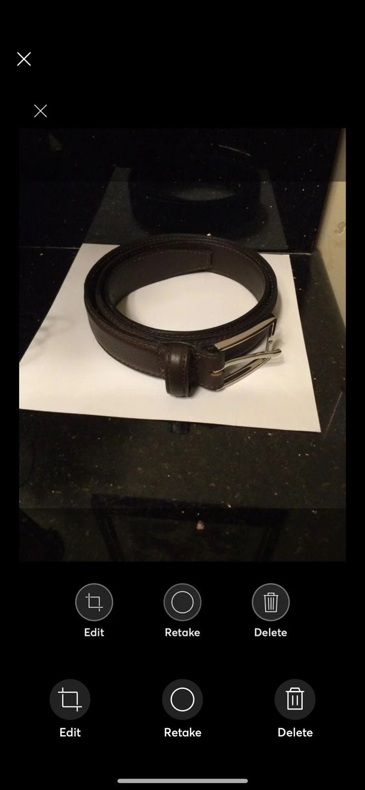 Nordstrom Men’s Dress Shop Dark Brown Belt