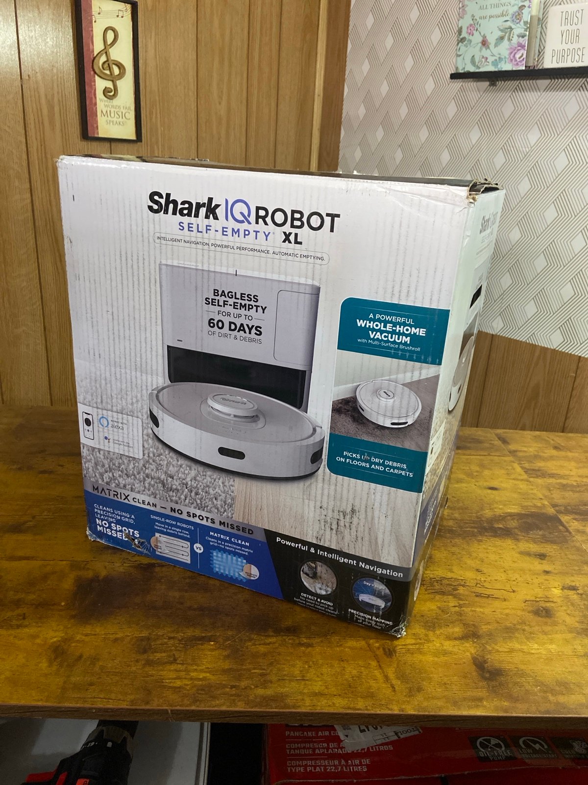 SHARK IQ robot vacuum 
model RV2302AE FOR REPAIR OR PARTS ONLY