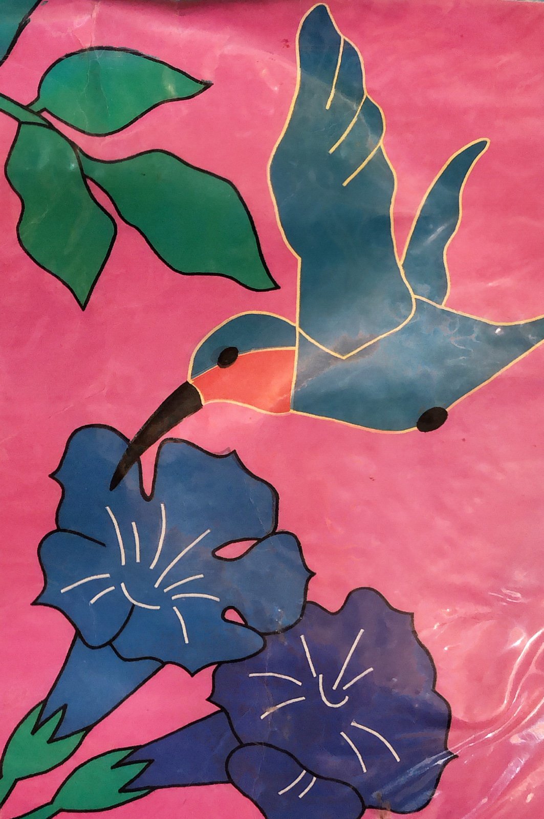 OUTDOOR HUMMINGBIRD FLAG GIANT SIZE 28 X 40