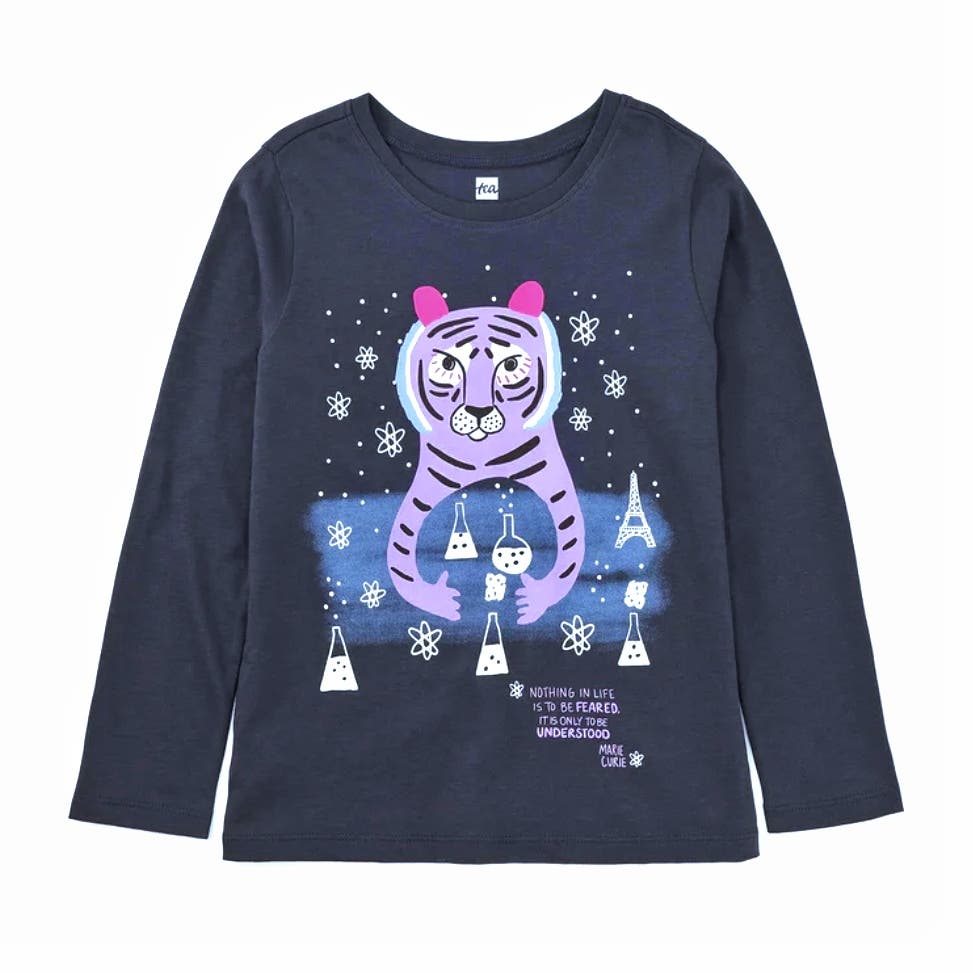 New Tea 3T Marie Curie Glow in the Dark Tee NWT Collection Science