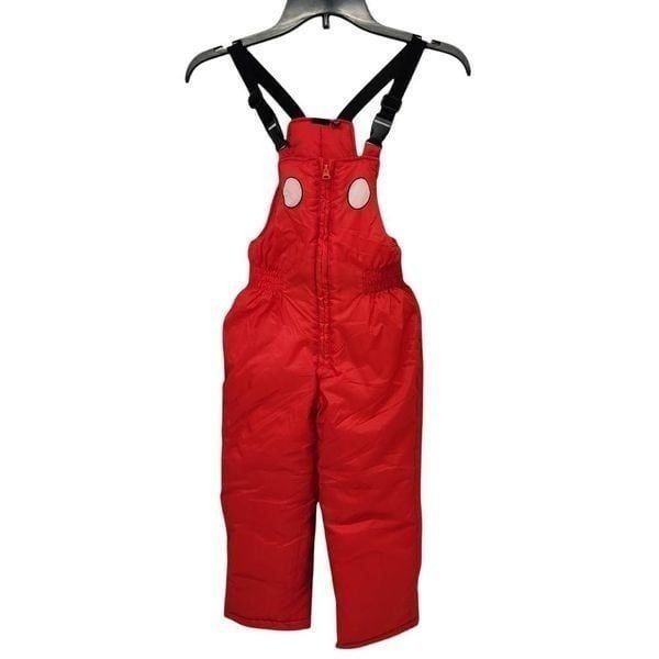 Disney Size 4T Unisex Mickey Mouse Red Snow Bib NWT