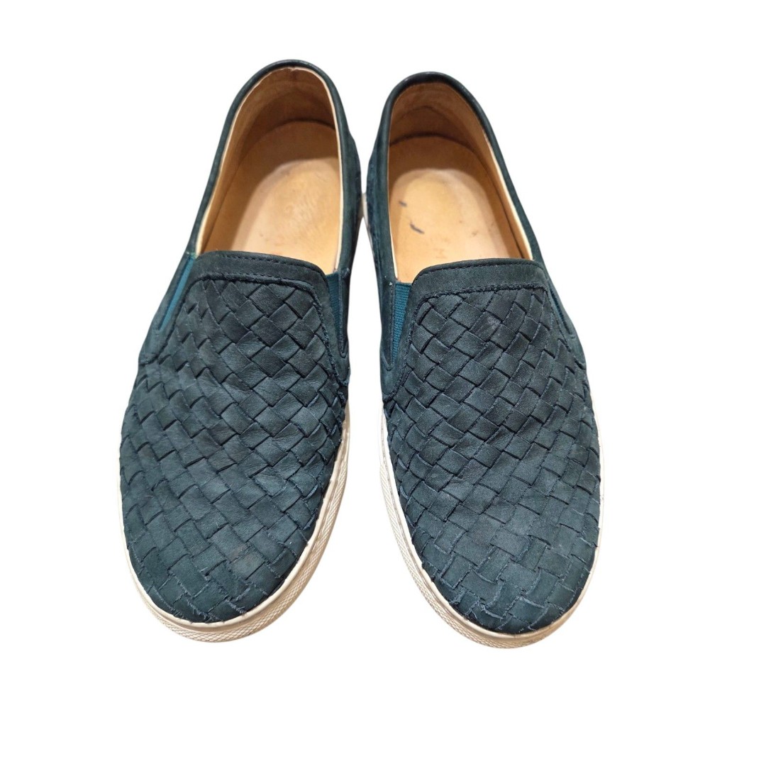 M. Gemi Cerchio Woven Leather Sneakers Slip On Women's EU36 US 6 Green Italian