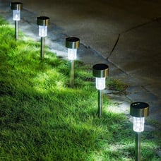 24PCS Solar Lights Outdoor Solar Landscape Light Pathway Light