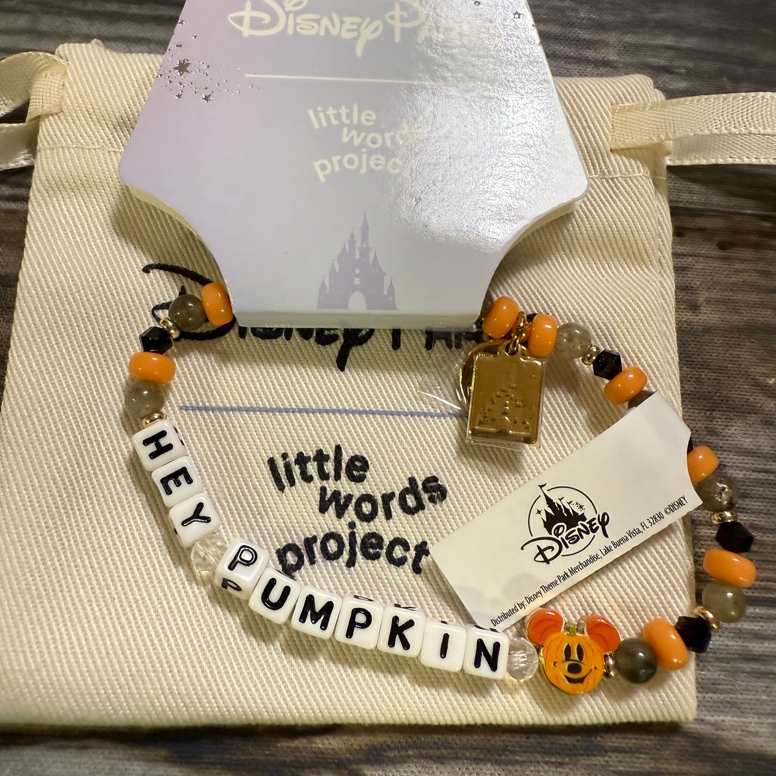 Disney Parks Little Words Project Halloween Mickey Pumpkin Hey Pumpkin M/L