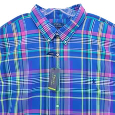 NWT Polo Ralph Lauren Performance Shirt Multi Plaid Wicking Stretch Size 4XLT