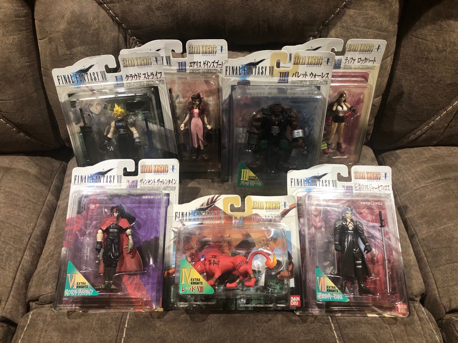RARE JAPAN FINAL FANTASY VII EXTRA KNIGHTS FIGURE LOT COMPLETE