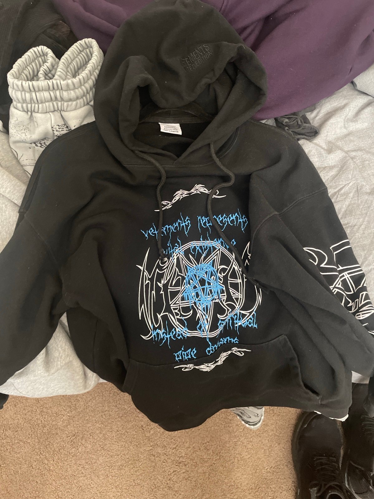 Vetements Vital Existence hoodie