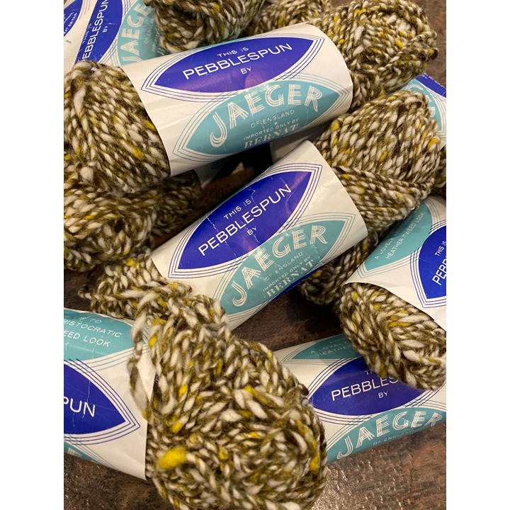 Vintage Pebble spun jaeger wool yarn