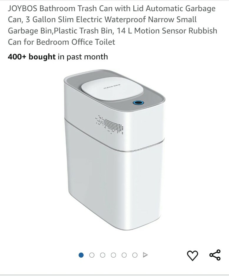 Automatic bathroom trashcan