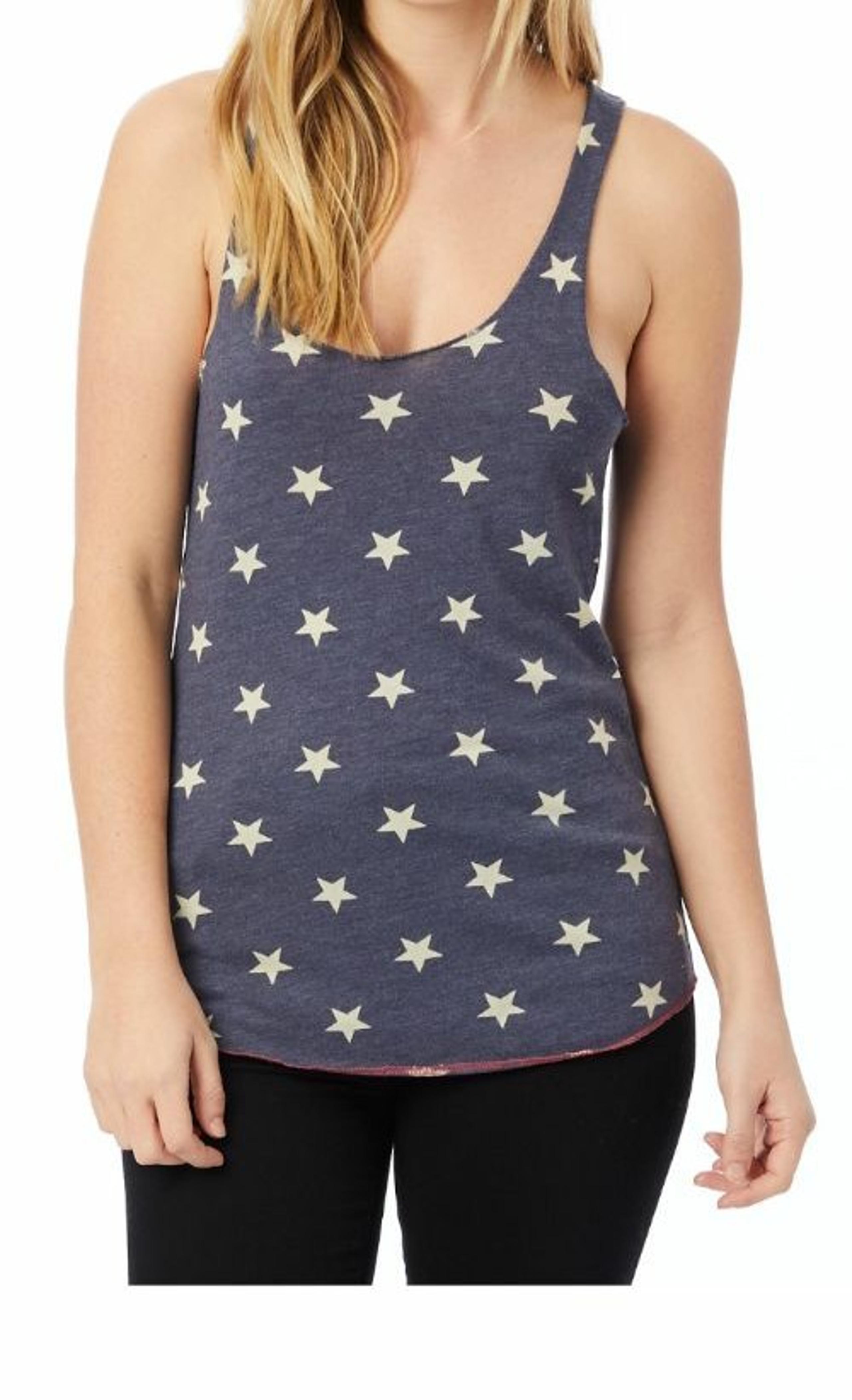 Navy Star Tank Top X - Alternative Apparel
