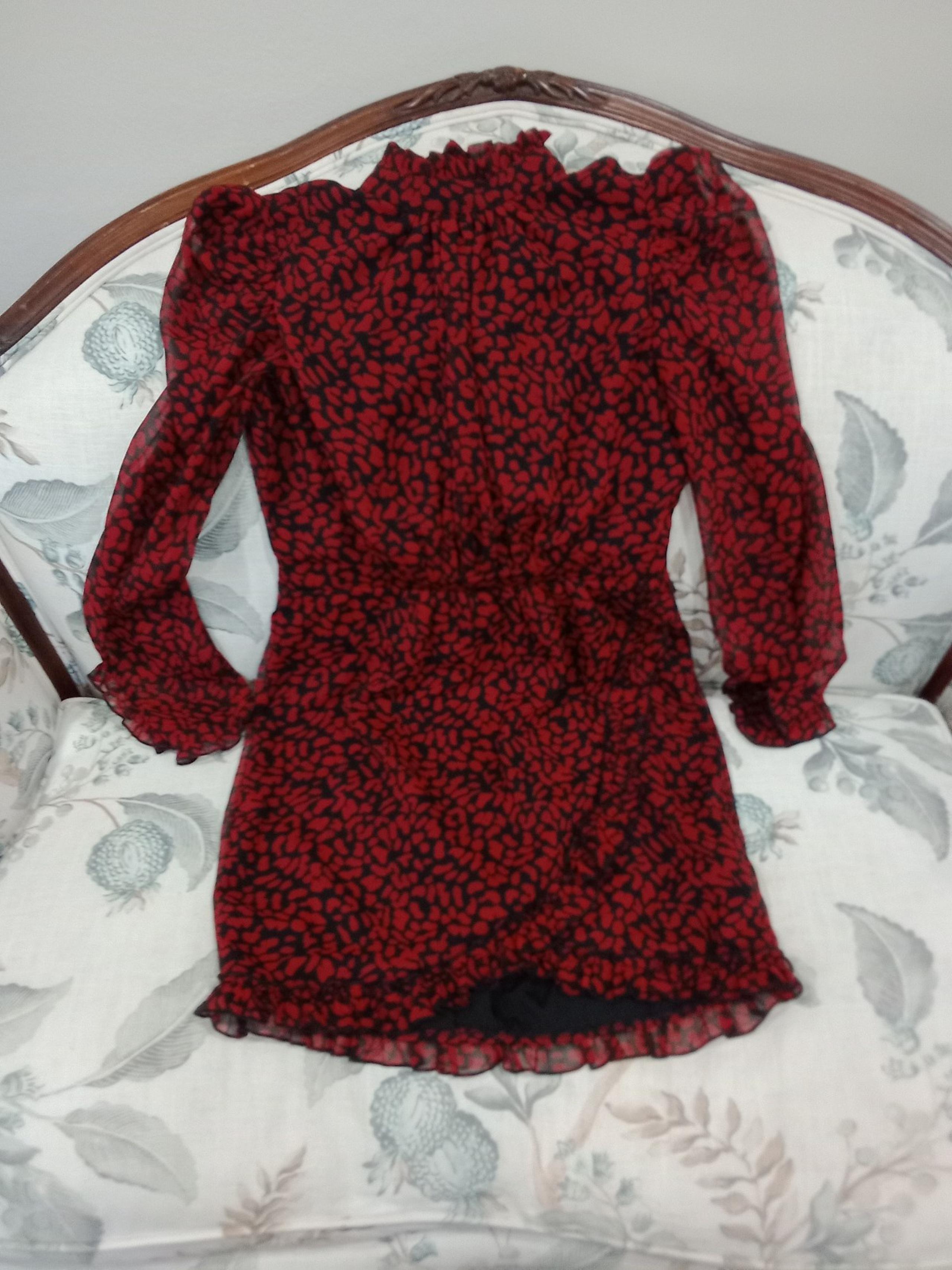 Red and Black Dress