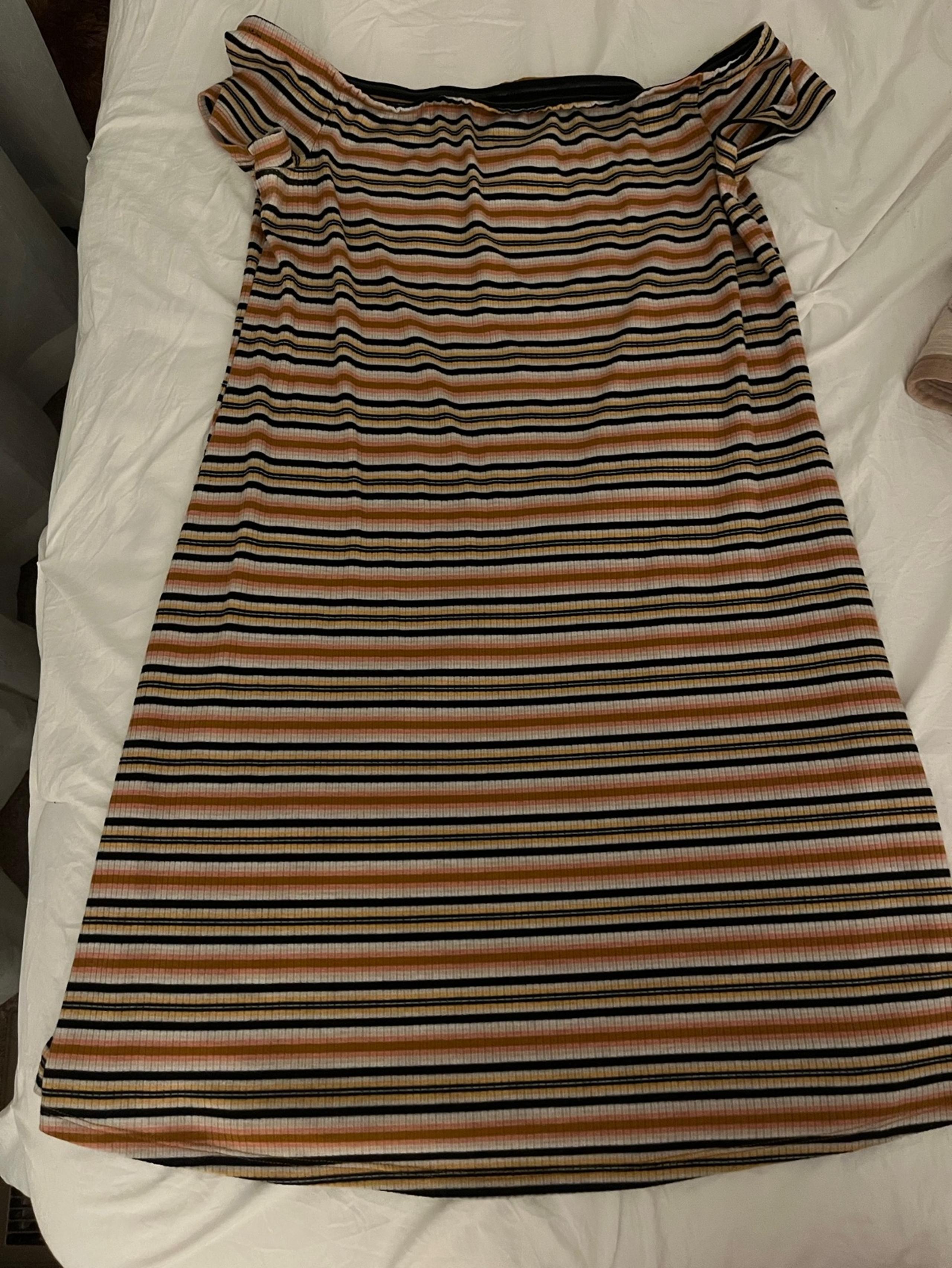 A strapless dress